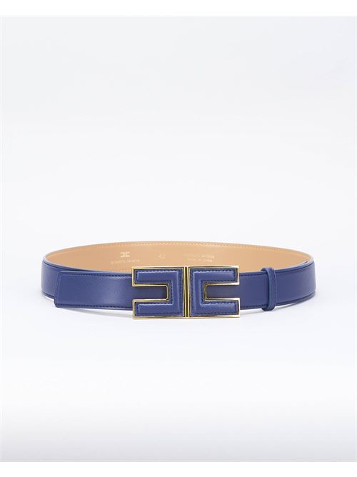 Belt in synthetic leather effect material with logo buckle Elisabetta Franchi ELISABETTA FRANCHI | Belt | CT45S47E2B75